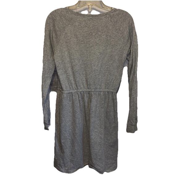 GAP KIDS Little Girls Long Sleeve Dress XXL Heathered Gray with Rainbow Heart - Picture 2 of 8